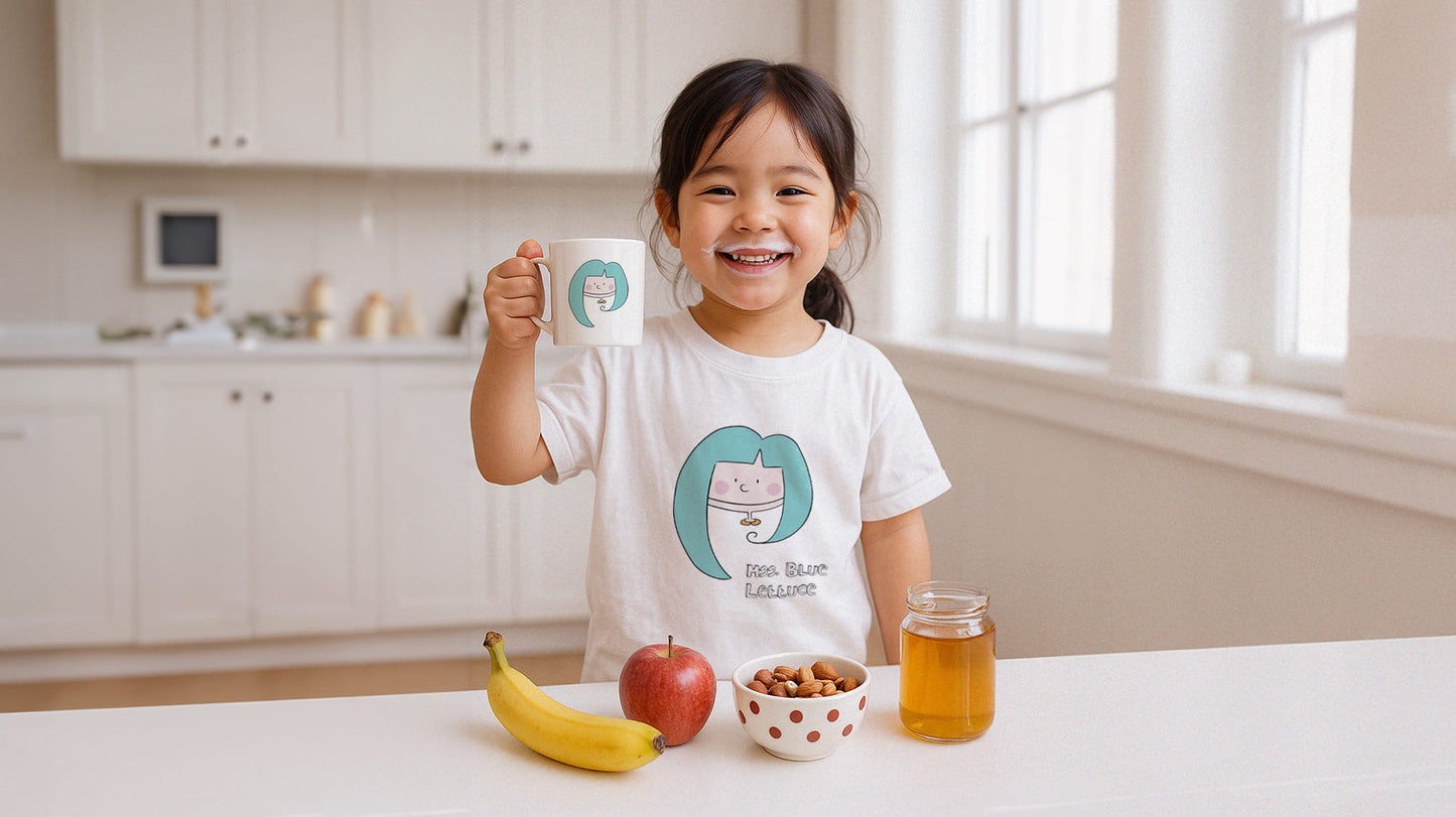 Camiseta algodón orgánico niño/a - Mss Blue Lettuce