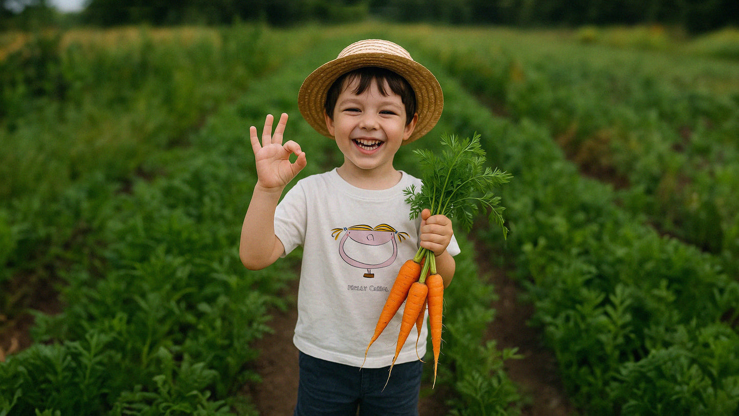 Camiseta de algodón orgánico niño/a - Pretty Carrot