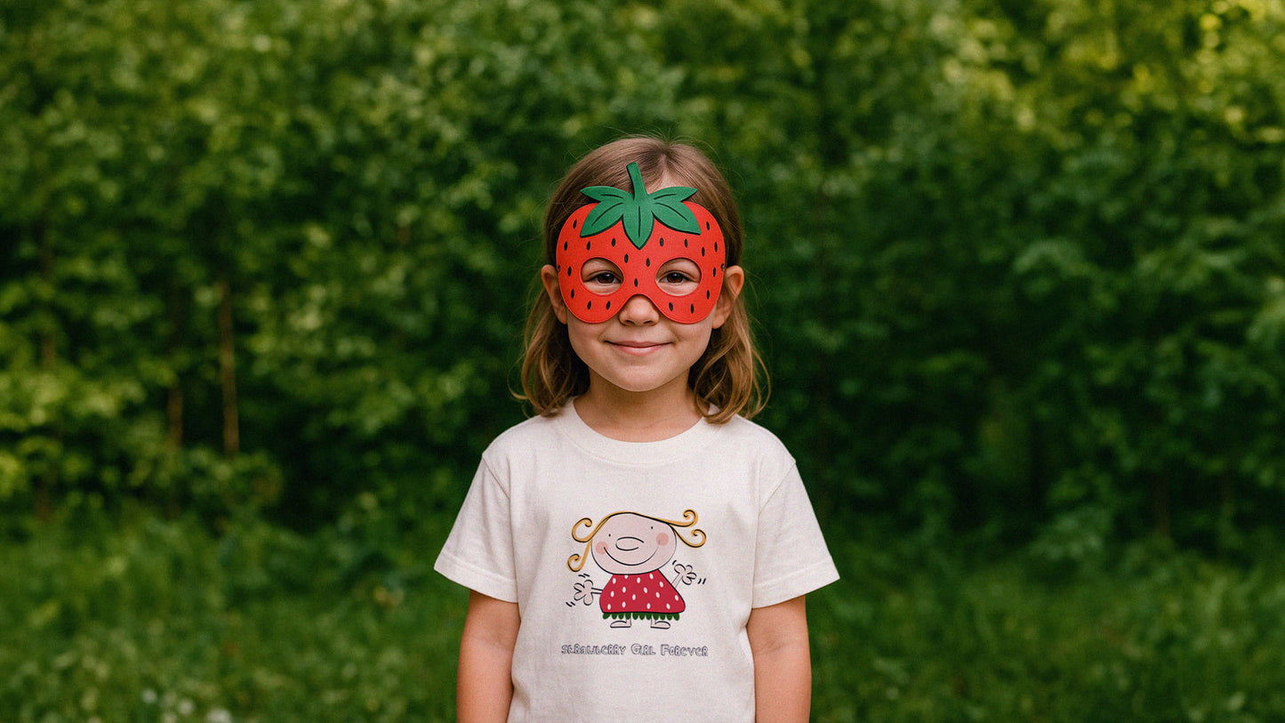 Camiseta algodón orgánico niño/a - Strawberry Girl Forever