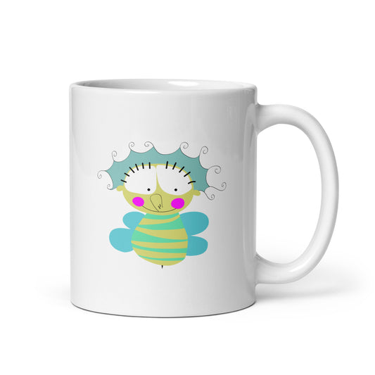 Taza desayuno blanca brillante de 325 ml de volumen del personaje Dr. Pepper.